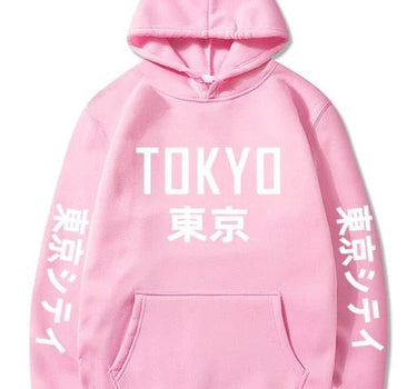 TOKYO HARAJUKU JAPAN STYLE - HOODIE Neko-San Pink S 