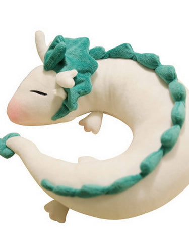Fashion Cartoon Dragon Anime Miyazaki Hayao Spirited Away Haku Cute U Shape Doll Plush Toys Pillow dolls gift for Children&amp;Kids