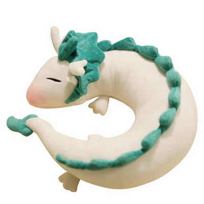 Fashion Cartoon Dragon Anime Miyazaki Hayao Spirited Away Haku Cute U Shape Doll Plush Toys Pillow dolls gift for Children&amp;Kids