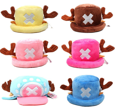 Funny Anime Hats OP Tonychopper 2 Years Later Cap Japanese Cartoon Cosplay Plush Winter One Piece Adults Hat Women Gifts Halloween Gifts