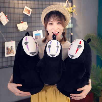 Studio Ghibli Spirited Away No Face Man Plush Doll Vinyl Action Figure Miyazaki Hayao Anime Kaonashi Model Kids Toys