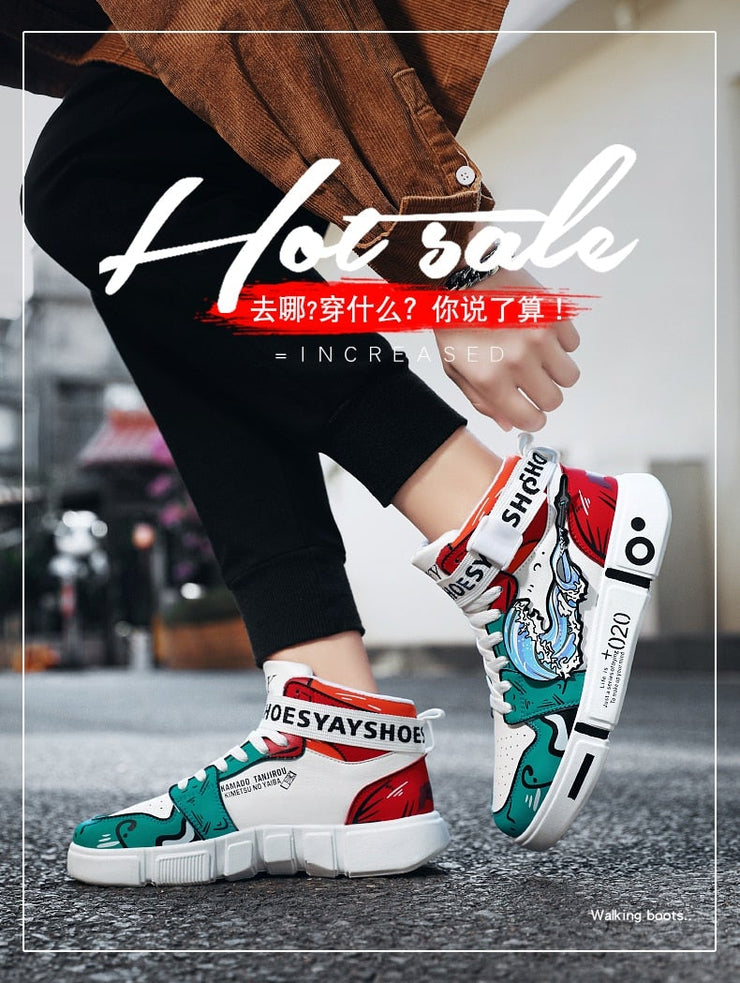 HOT SAKE GENKI - STREETWEAR SNEAKER Neko-San 