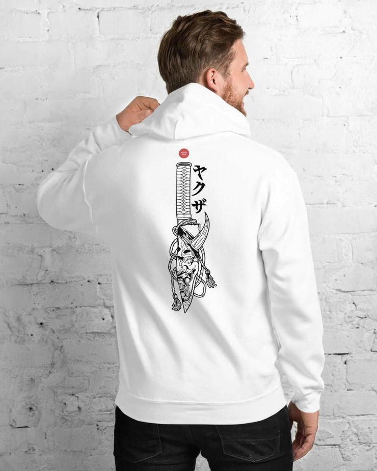 MESSER JAPAN STYLE - BIO BAUMWOLLE HOODIE Neko-San Weiß S 